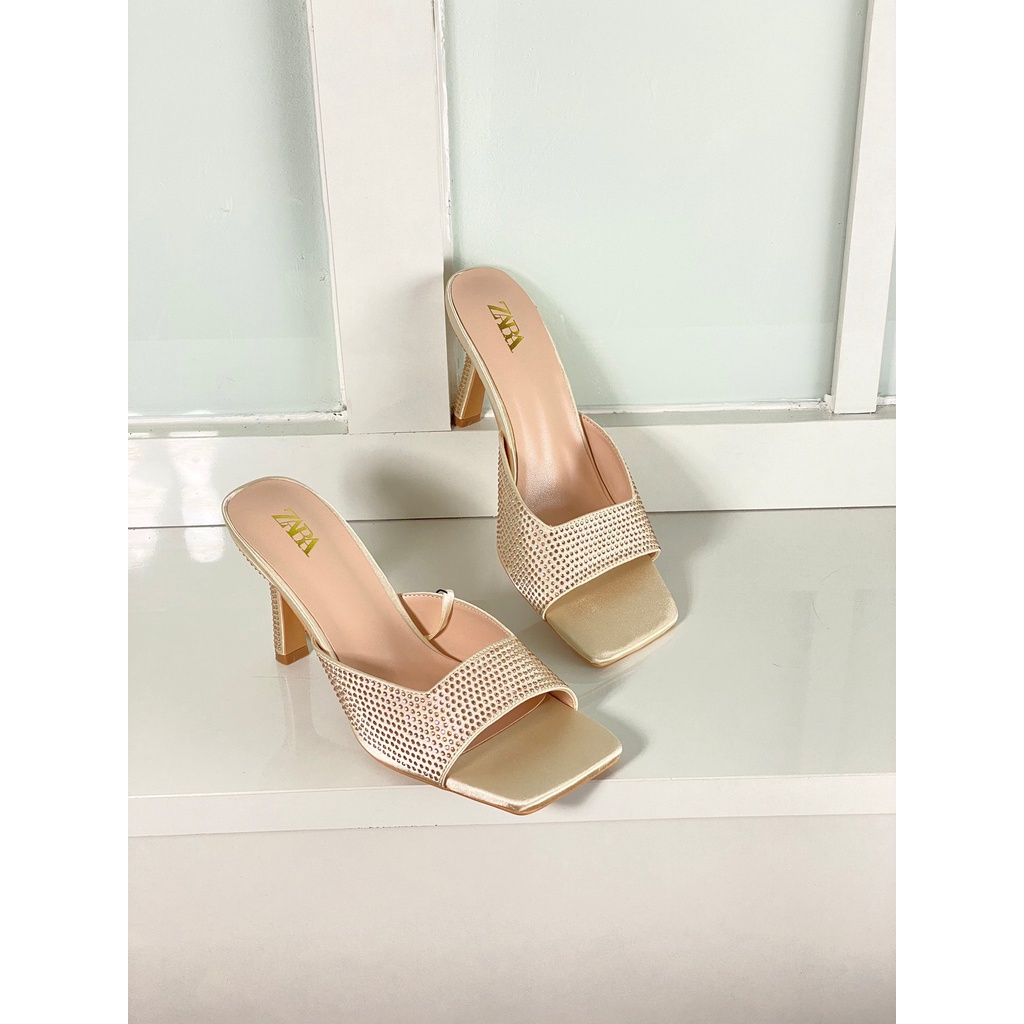 [7.7 Boombastis Sale⚡] - SANDAL WANITA HEELS IMPORT ZS470 SENDAL HAK TINGGI PREMIUM