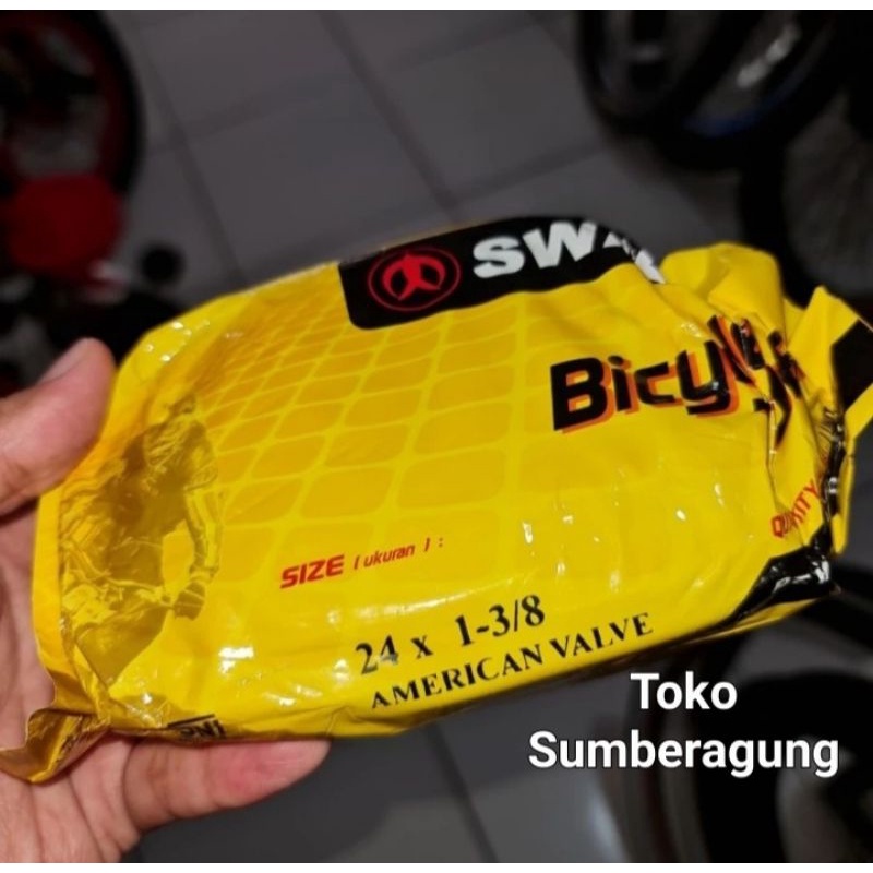 Ban dalam 24x1 3/8 Swallow Ban dalam 24 x 1 3/8 Swallow Ban dalam sepeda balap deki japan Ban dalam 
