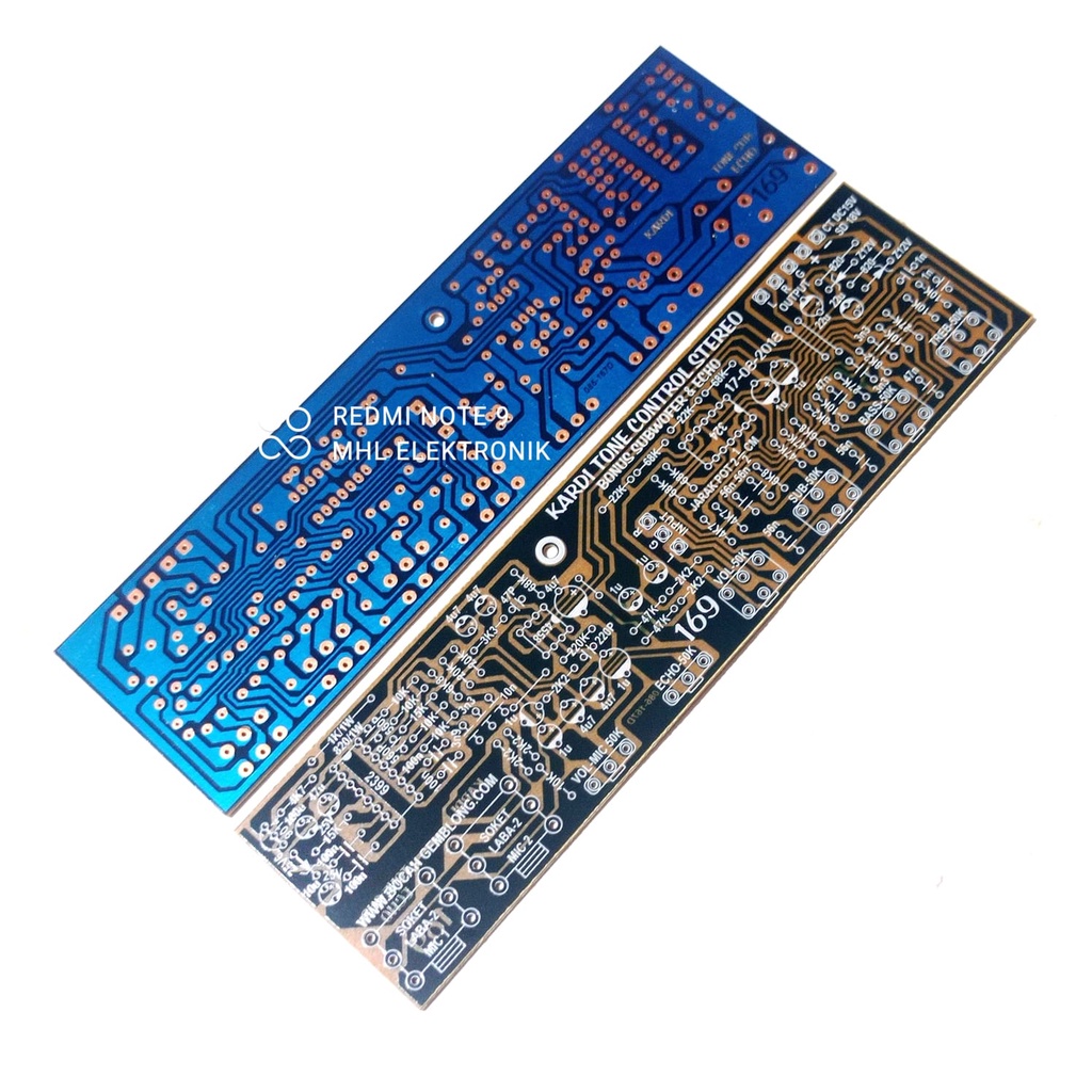 PCB Tone Control Stereo Plus MIC Echo PT2399 KARDI 169