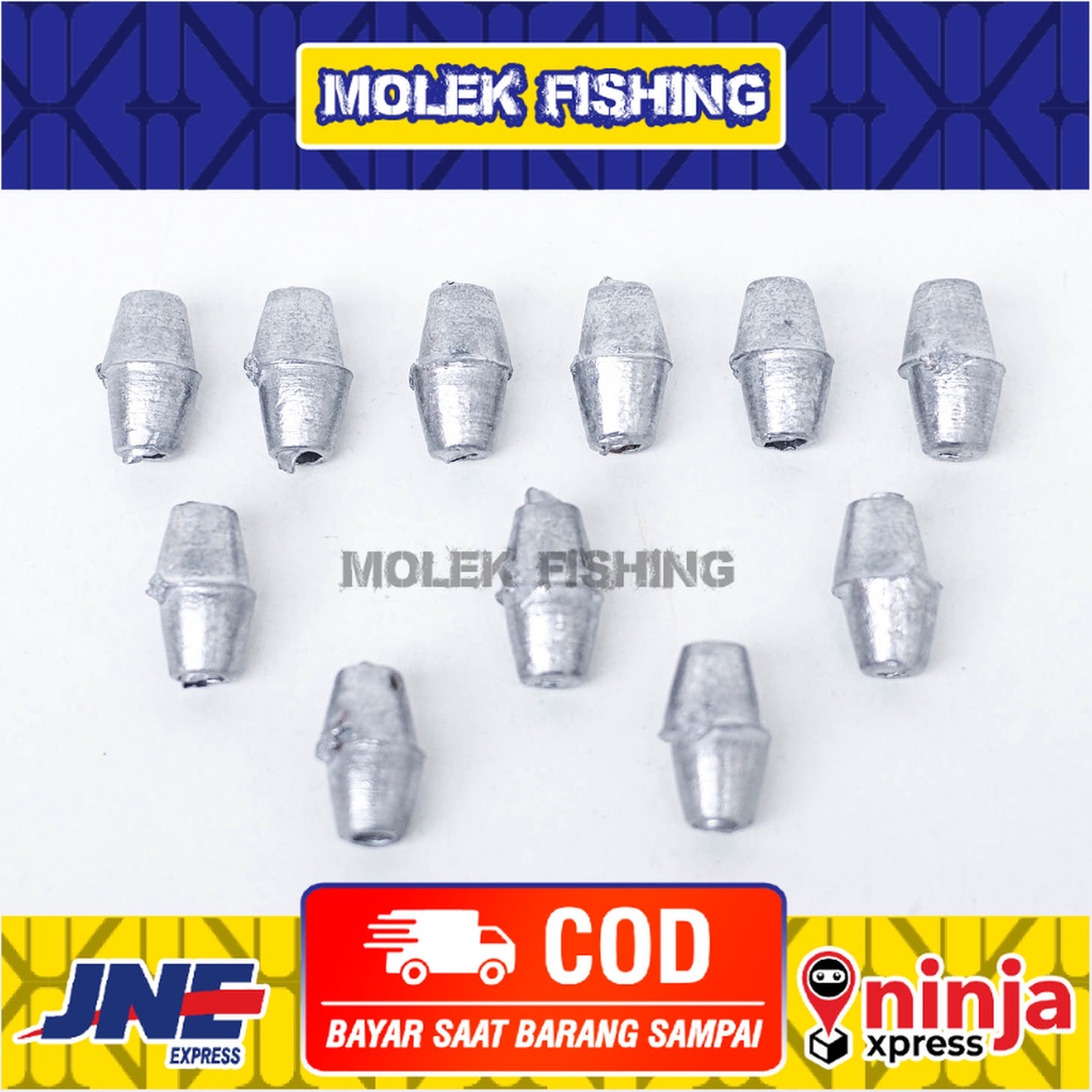 Timah Jaring Melinjo | Timah Jaring 1 KG Isi 90Biji | Timah Gendang Untuk Jaring Nelayan | Timah Jar