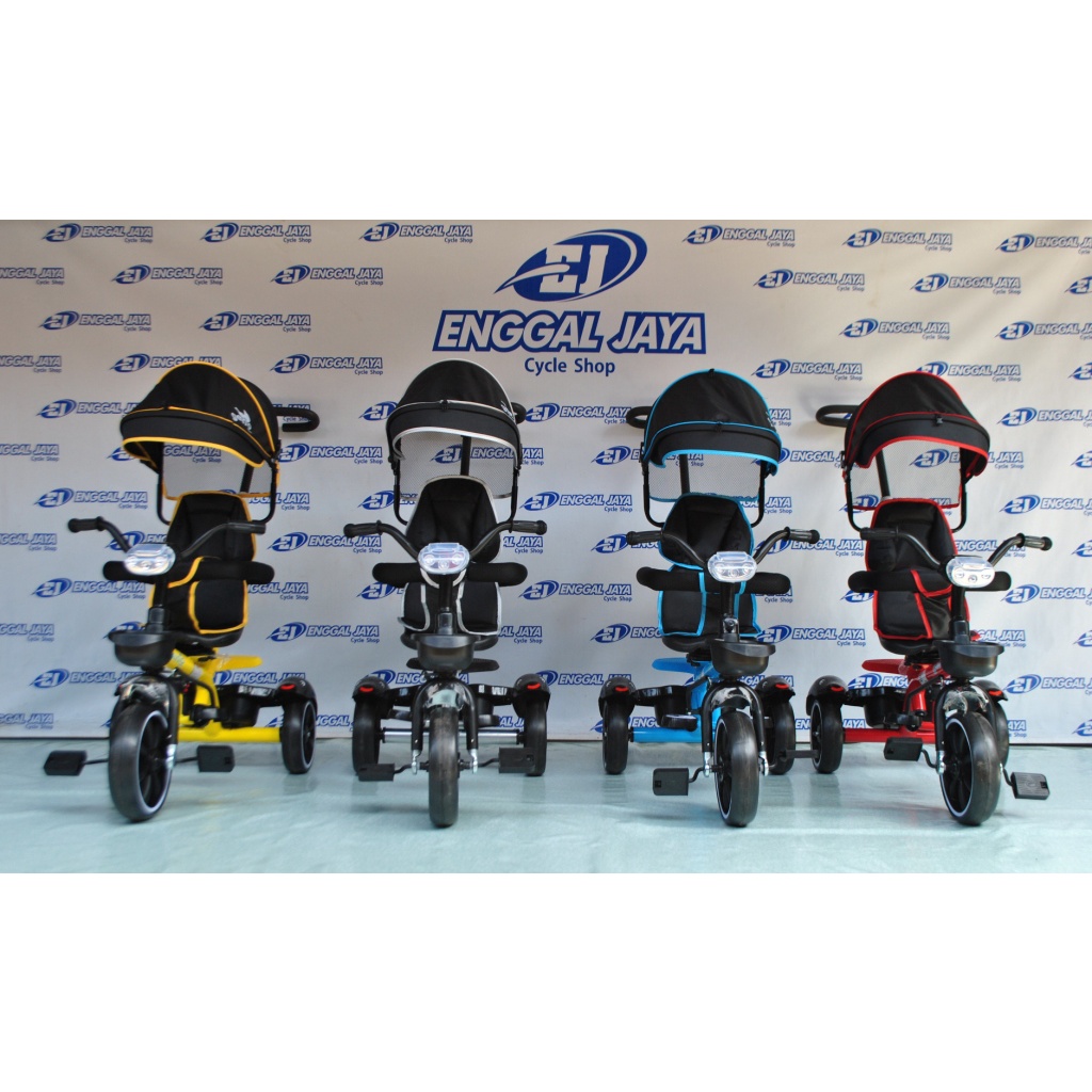 Tricycle United Genio Baby Carriages Musik Kursi Putar - Sepeda Anak Roda 3 Tiga Musik Stroller Geni