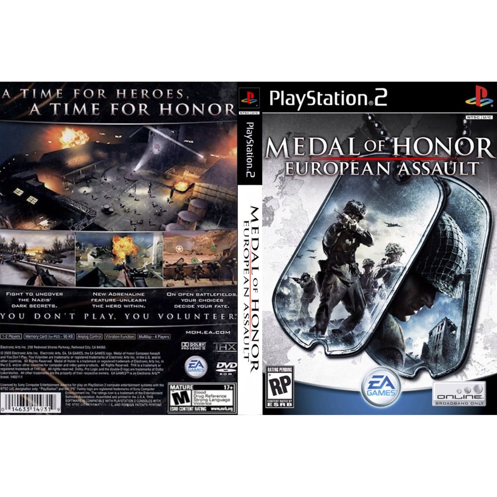 Kaset PS2 Medal Of Honor European Assault