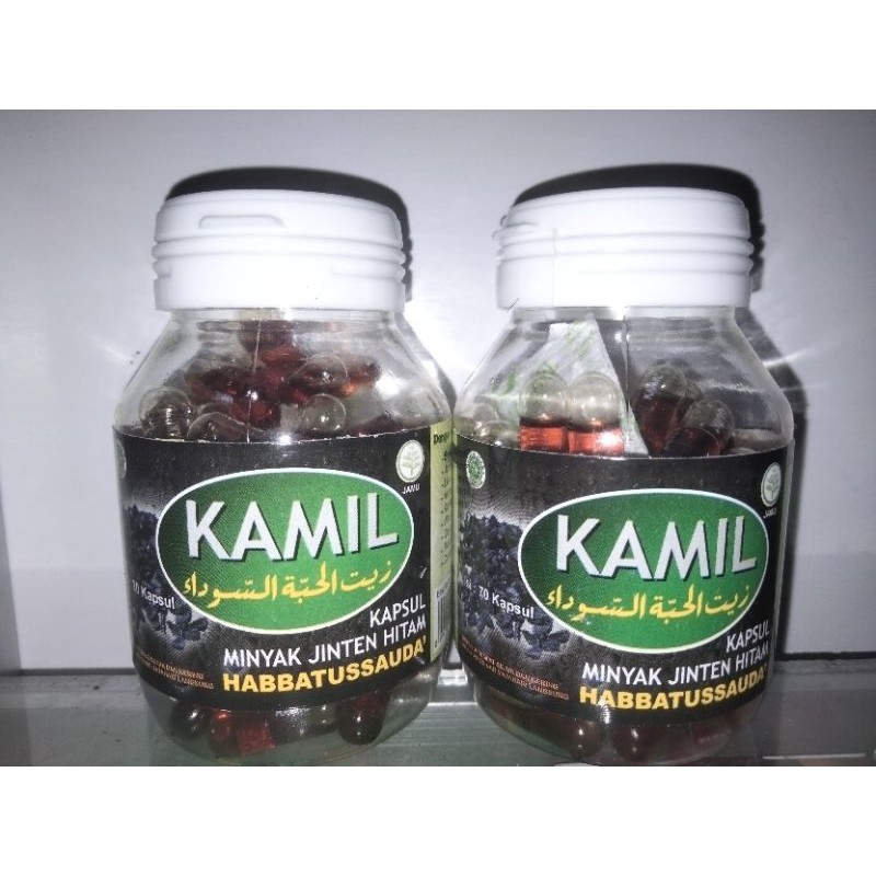 Kamil jinten Hitam habbatussauda kapsul 70 kapsul