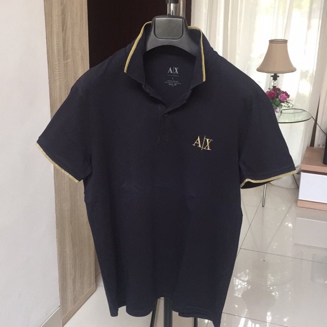 Armani Exchange Polo Shirt Pria preloved