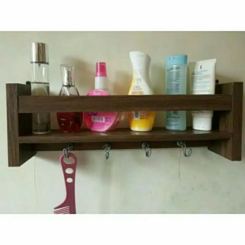 Rak bumbu dapur kayu/Rak kosmetik/Rak serbaguna/Rak buku