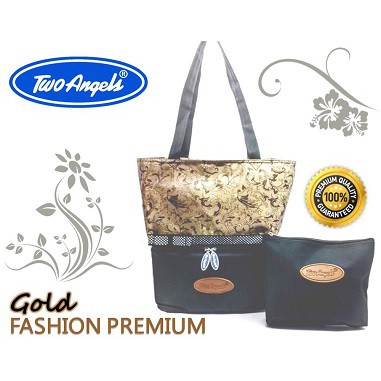 Two Angels Cooler Bag Fashion Gold Premium / Tas Asi