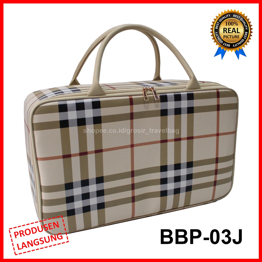 Travel Bag Jumbo Premium - Tas Travel Jumbo (BBPJ Cream) - Tas Pakaian - Travel Bag Wanita -Travel B