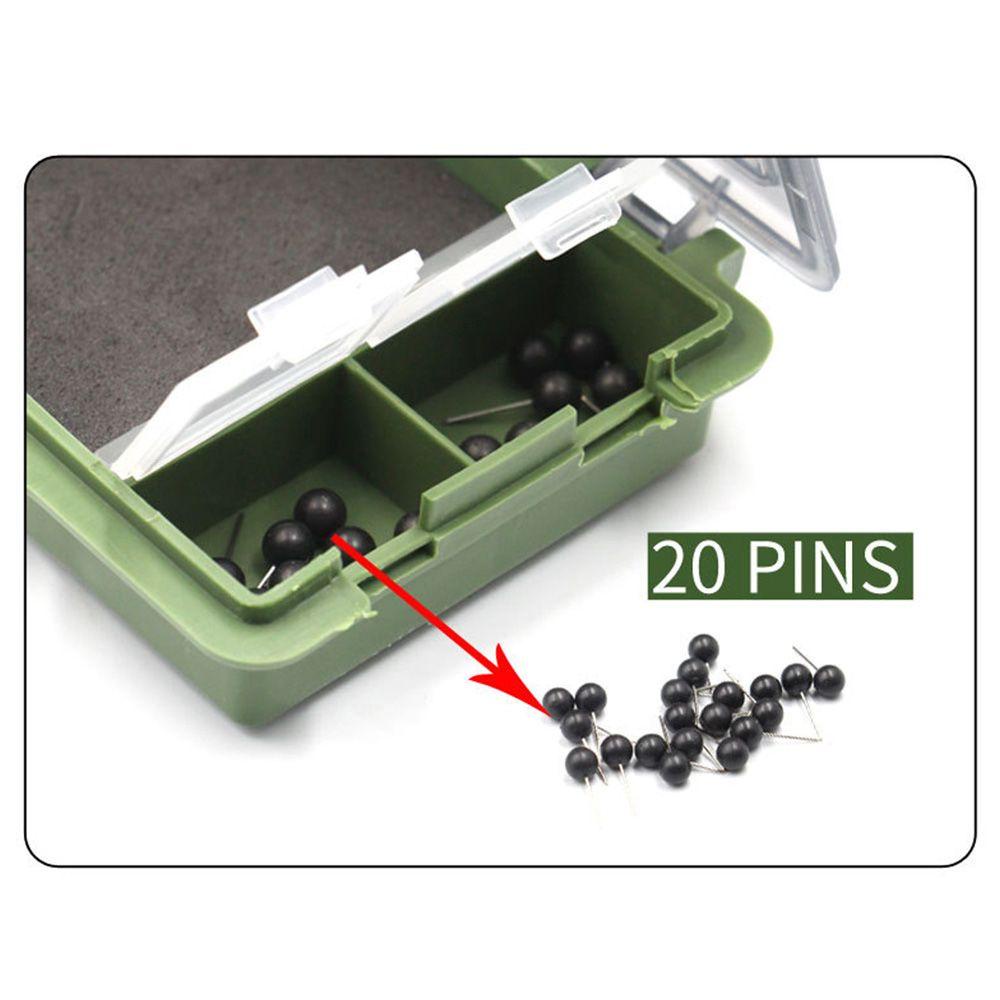 Top Carp Fishing Tools Box Dengan 15pcs Pins Wadah Case Pancing Umpan Tackle