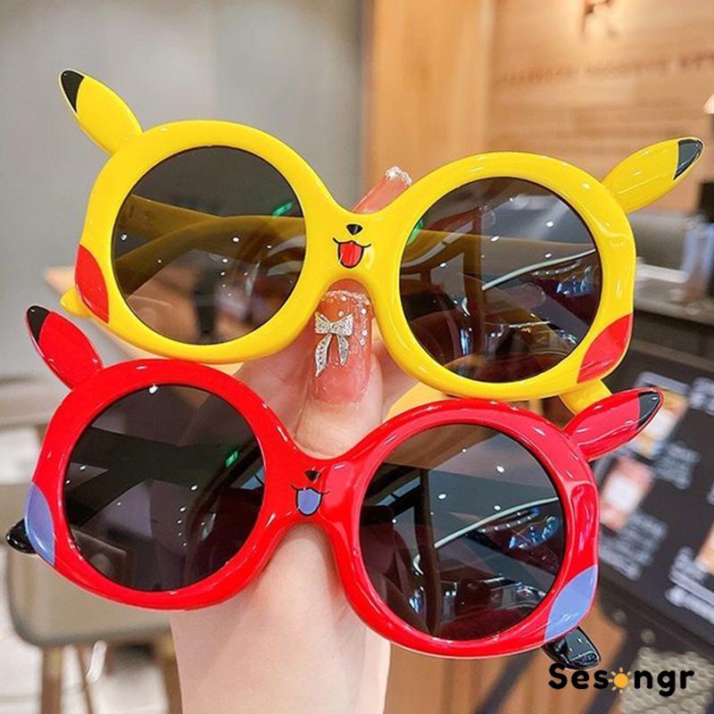 Kacamata Kartun Pikachu Kacamata Perlindungan UV Polarized Sunshade Anak-anak - SG