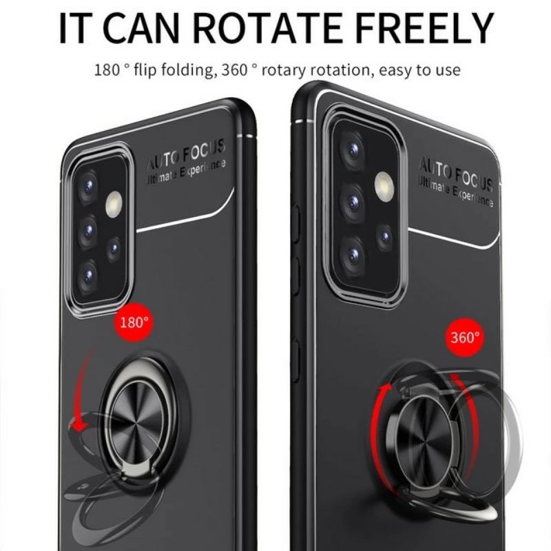 Soft Case Samsung A72 Invisible Ring Stand Autofocus Samsung A72 Soft Case Autofocus Ring Samsung A7