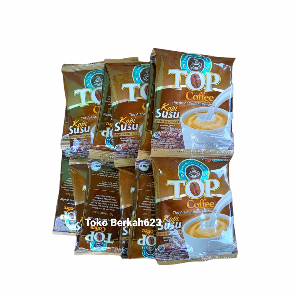 TOP COFFEE Kopi Susu 1 Renceng Isi 12 Sachet