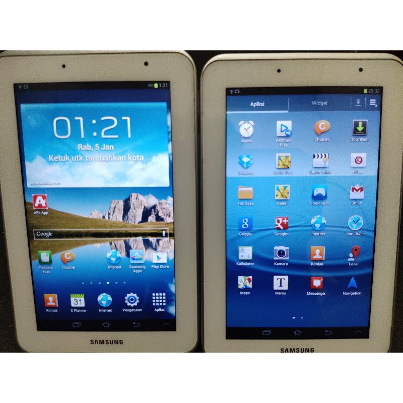 galaxy samsung tab 2 pernah pakai bonus usb / kabel data wifi only tablet advan i10 pro aktiv