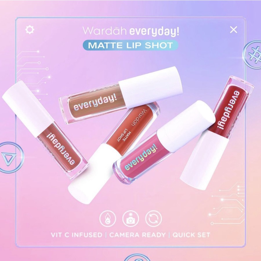 WARDAH EVERYDAY MATTE LIP SHOT - WARDAH LIPCREAM MATTE LIP SHOT