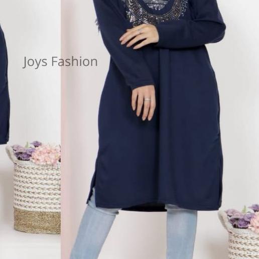 Ω JF Atasan Tunik Kaos Babyterry Jumbo Tunik Wanita Muslimah Terbaru IDA MOTE ❈