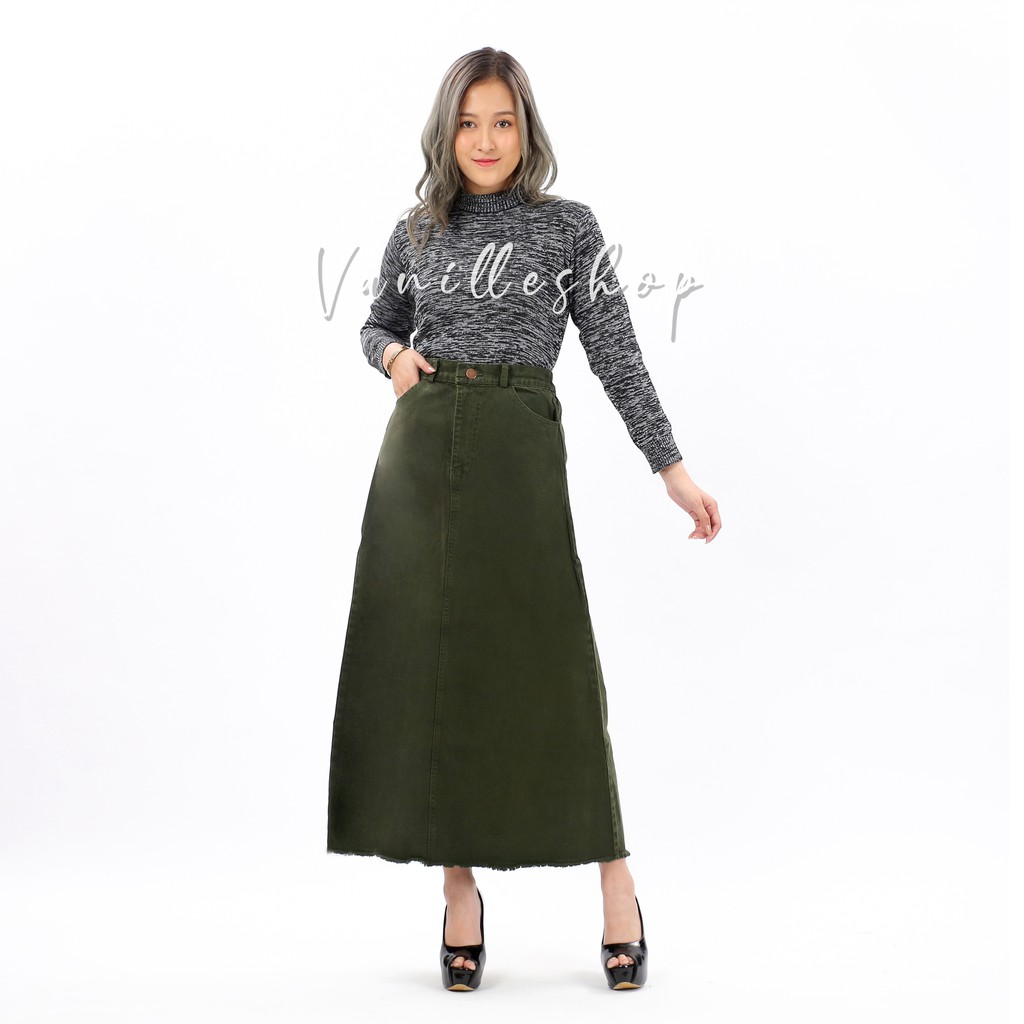 VANILLESHOP - Rok Jeans Panjang SONIA