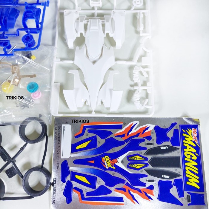 Rep. Tamiya Mini 4wd Merk Daxing Beat Magnum AR Chassis