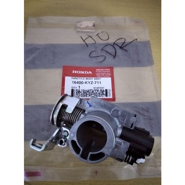 THROTLE BODY ASSY SUPRA X 125 FI TB SUPRA X 125 TRUTEL BODI SUPRA X 125 HELM IN 16400KYZ711 ORI
