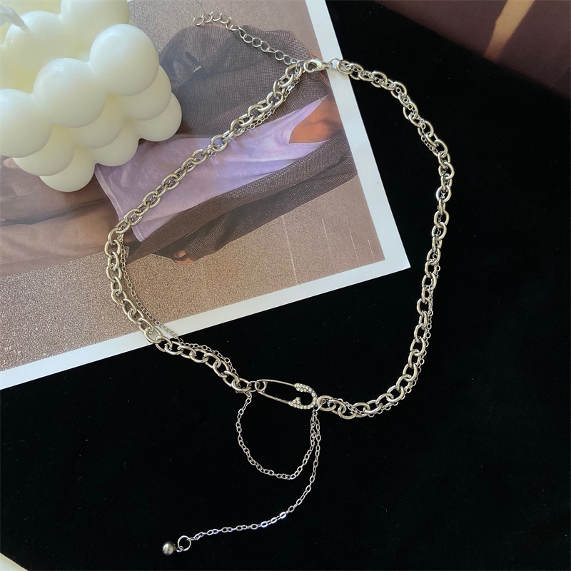 Ins Kalung Rantai clavicle simple Kreatif Untuk Wanita