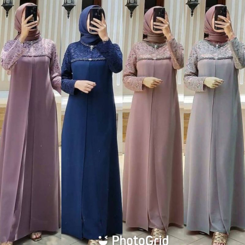 GAMIS MAXMARA PREMIUM MIX BORKAT | REALPICT GAMIS PESTA , GAMIS PAYET, GAMIS KONDANGAN OOTD