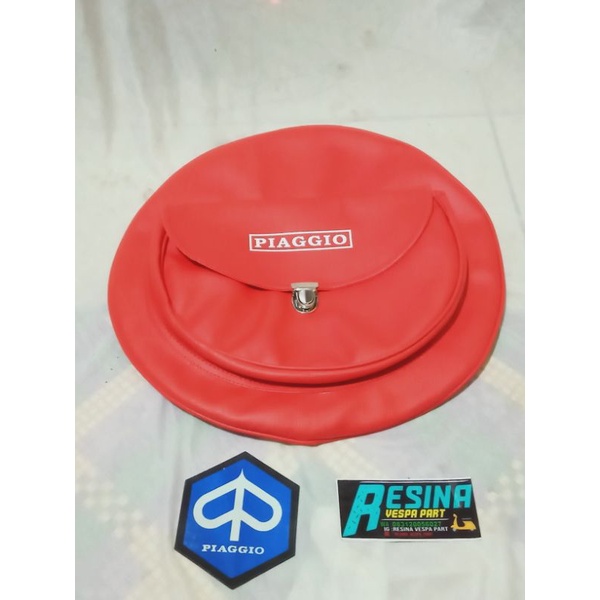 Sarung Ban serep Vespa Super Sprint PS bahan kulit jok virotex tebal seperti mb tec ring 10 dan 8