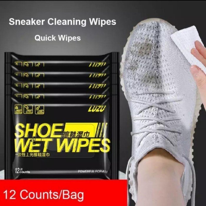 DISPOSABLE SHOES WIPES 12 LEMBAR