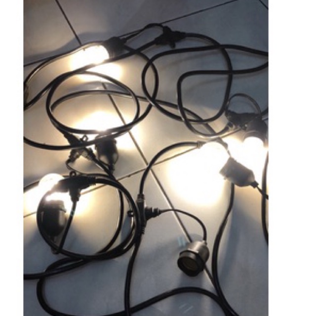 Kabel Fitting Gantung edison retro filamen cafe 10m 10 meter 10 fitting/ fitting gantung cafe