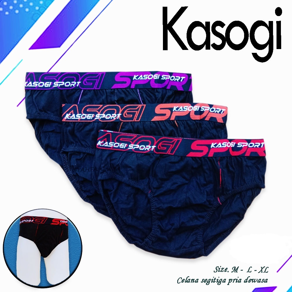 Isi 3pcs Celana dalam pria kasogi sport