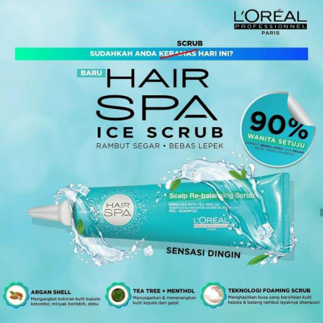 Jual LOREAL Hair Spa Scalp Rebalancing Scrub 150ml Shopee Indonesia