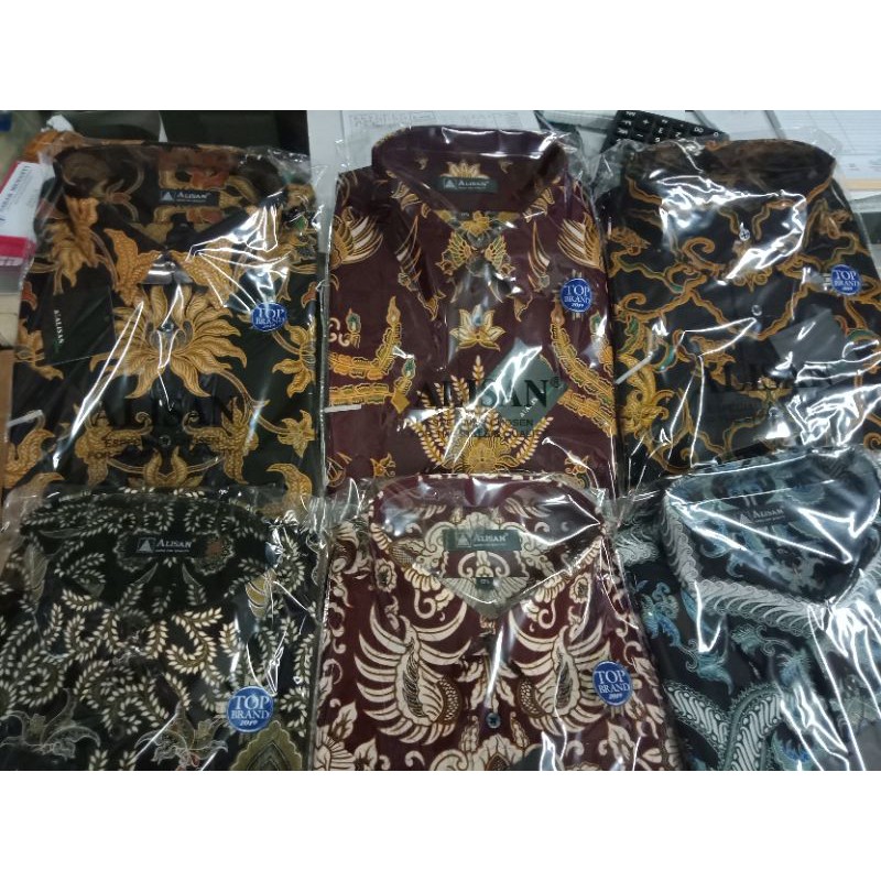 alisan batik lengan panjang SIZE 16.5 - 17.5 JUMBO