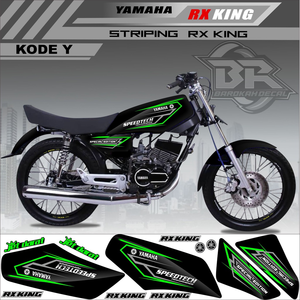 Sticker Rx King Variasi Stiker Lis Striping Rx King Kode Y