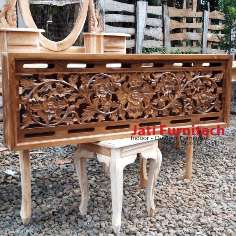 Loster Ukir Kayu Jati // Uk 120x40 + Finishing