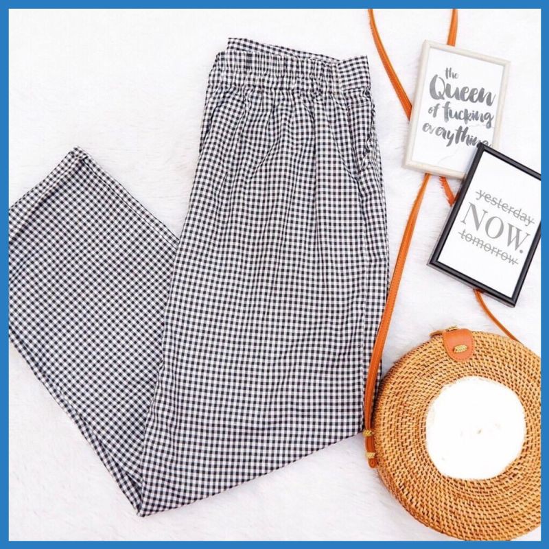 Celana Levis NEW Celana Wanita ZAR BAGGY KOTAKKOTAK TARTANIA