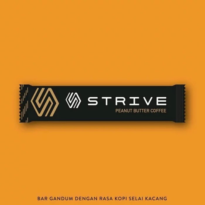 

Ka SATU Box isi 6pc STRIVE energi bar rasa Peanut Butter Coffee