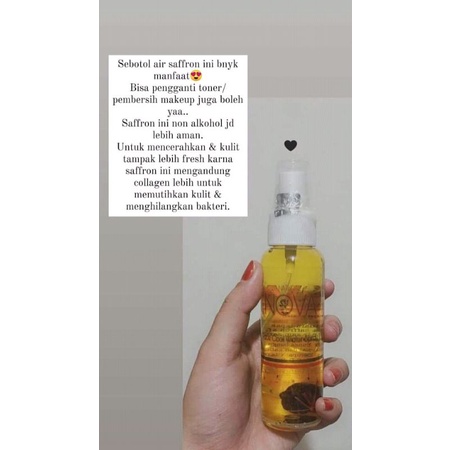 Safron_Toner alami_Nova BeautySkin skincare terlaris dan pembersih muka termurah terbaru