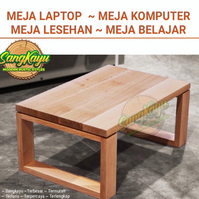 Meja lesehan Meja komputer laptop table meja monitor meja belajar kayu