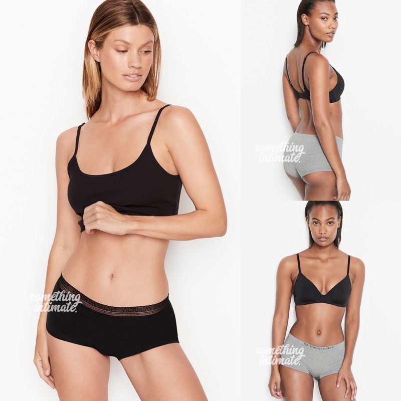 [FULL TAG] LASENZA Soft Seamless Boyshort Panty #4 Plain Basic Ultrasoft Modal Panties Underwear Box
