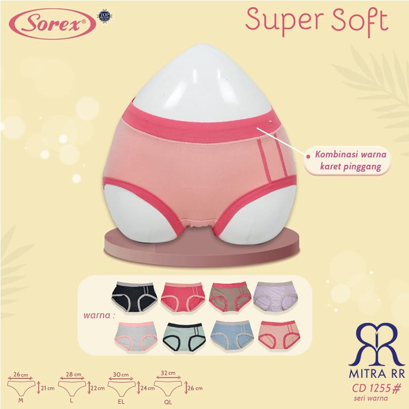 CD Sorex Basic Super Soft 1255 Celana Dalam Wanita Kombinasi