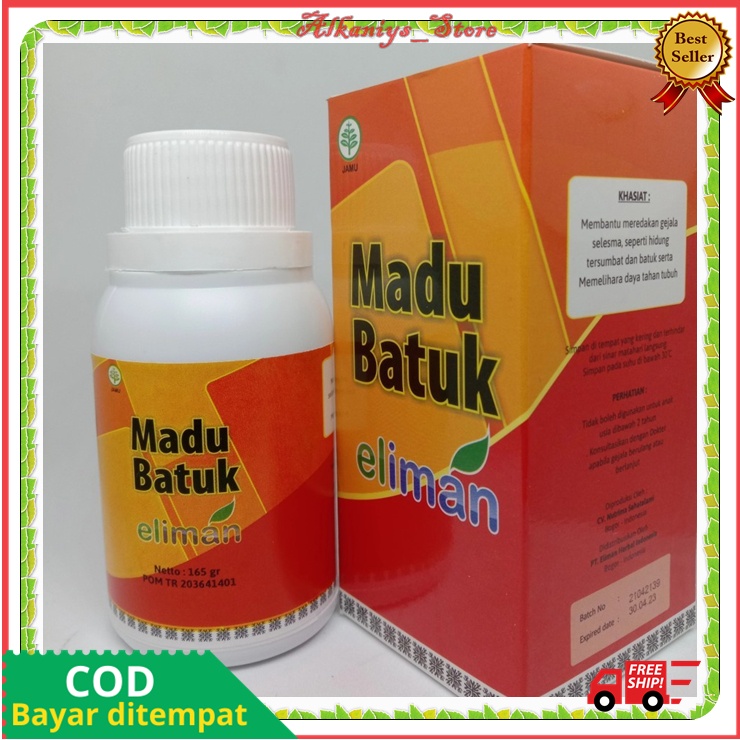 Madu Batuk Eliman Original Madu Batuk Pilek Obat Batuk Dewasa Madu Batuk Eliman Dewasa Meredakan Bat