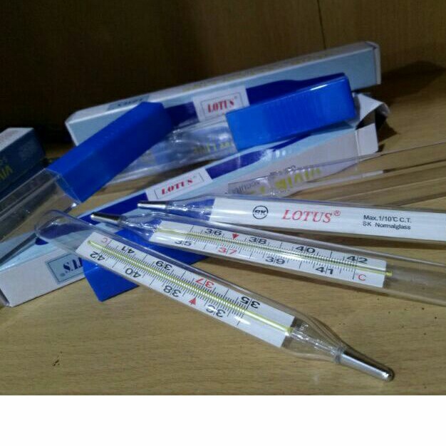[COD] Termometer Badan Gea & lotus | Termometer air raksa Berkualitas