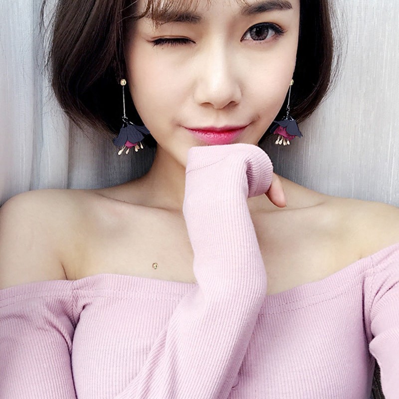 ANTING TUSUK PANJANG WANITA KEKINIAN ALA KOREA MODEL BUNGA VARIASI BEST SELLER MISS 86