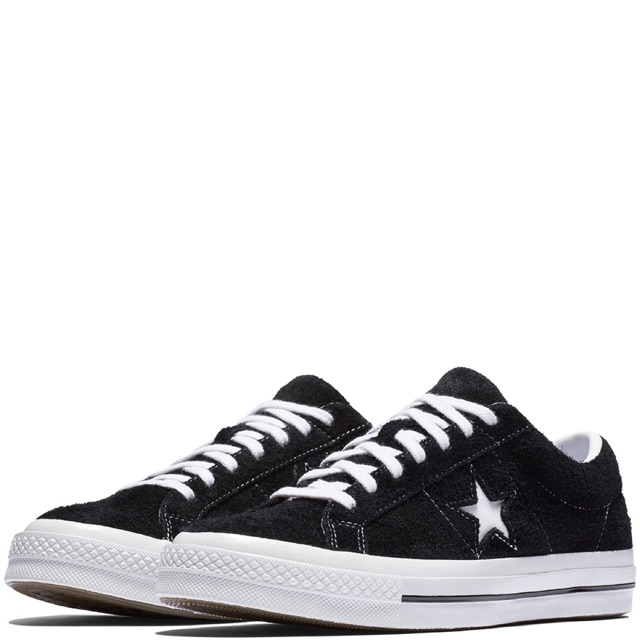 converse one star ox suede black