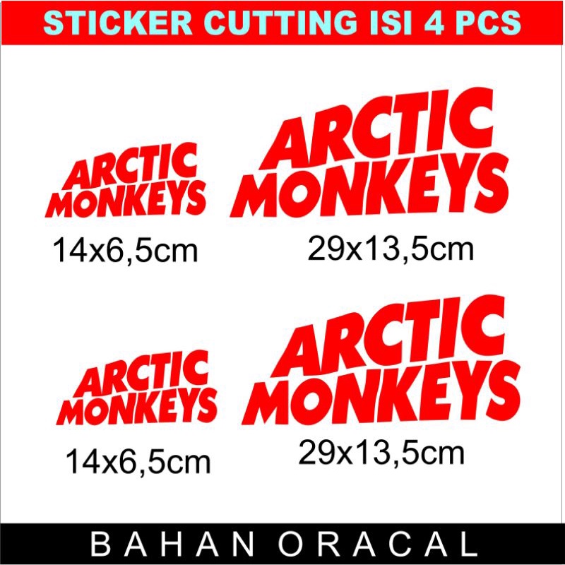

Stiker Cutting Arctic Monkeys Scoopy Vespa Genio Kaca Mobil