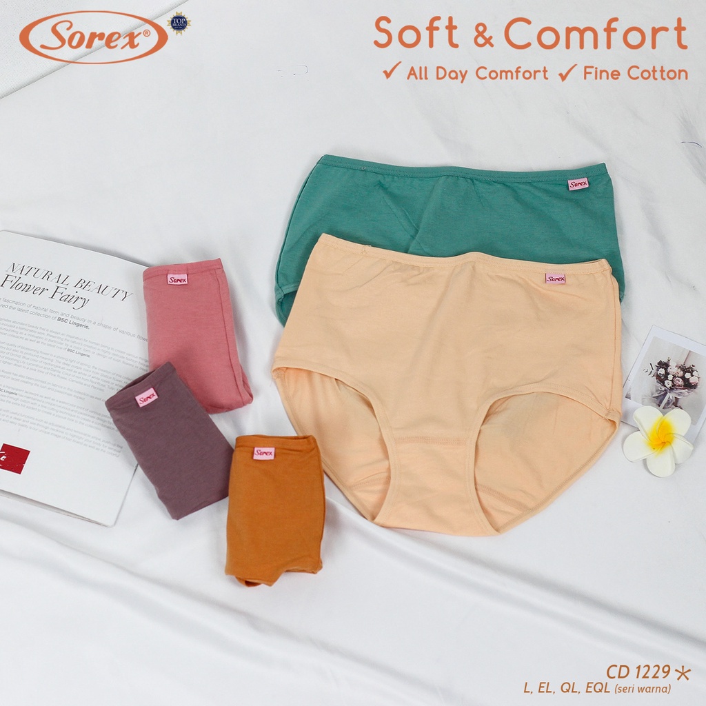 CD Sorex Basic Maxi 1229 Soft &amp; Comfort Celana Dalam Wanita Sorex Harga Per 1 pieces