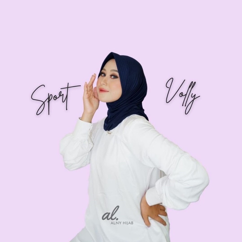 Alny Hijab - Jilbab Sport/Jilbab Lycra Instan Jokowi / Bergo Sport-2