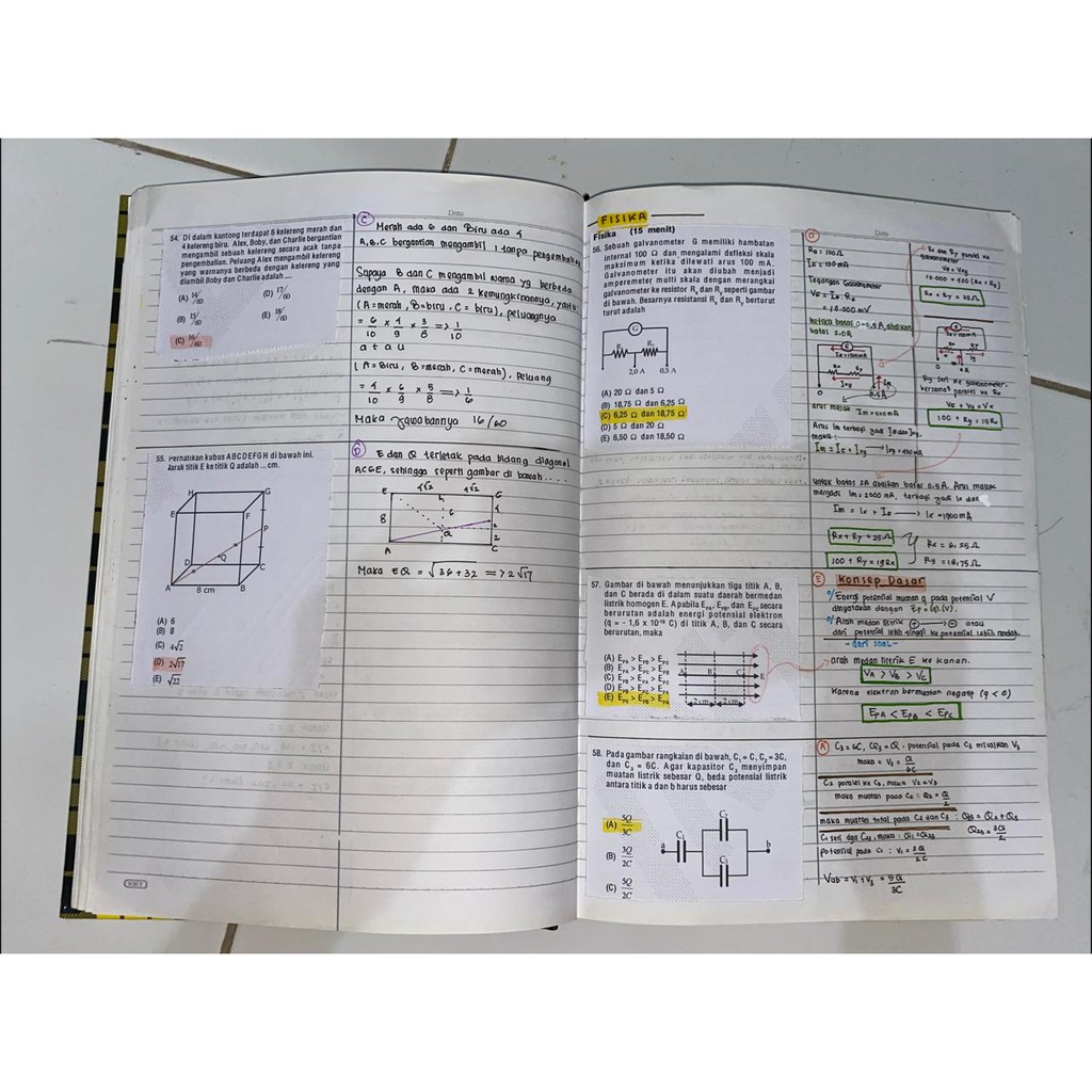 BUKU PROGRESS INTEN / TRY OUT INTEN SAINTEK 2021 [PRELOVED]