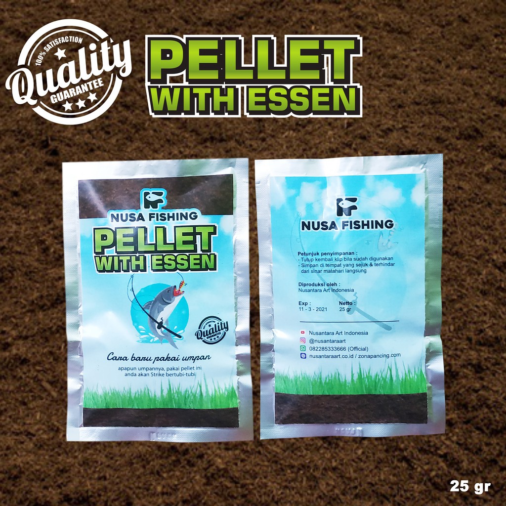 UMPAN  MANCING HARIAN/GALATAMA PELLETS WITH ESSEN By Nusa Fishing