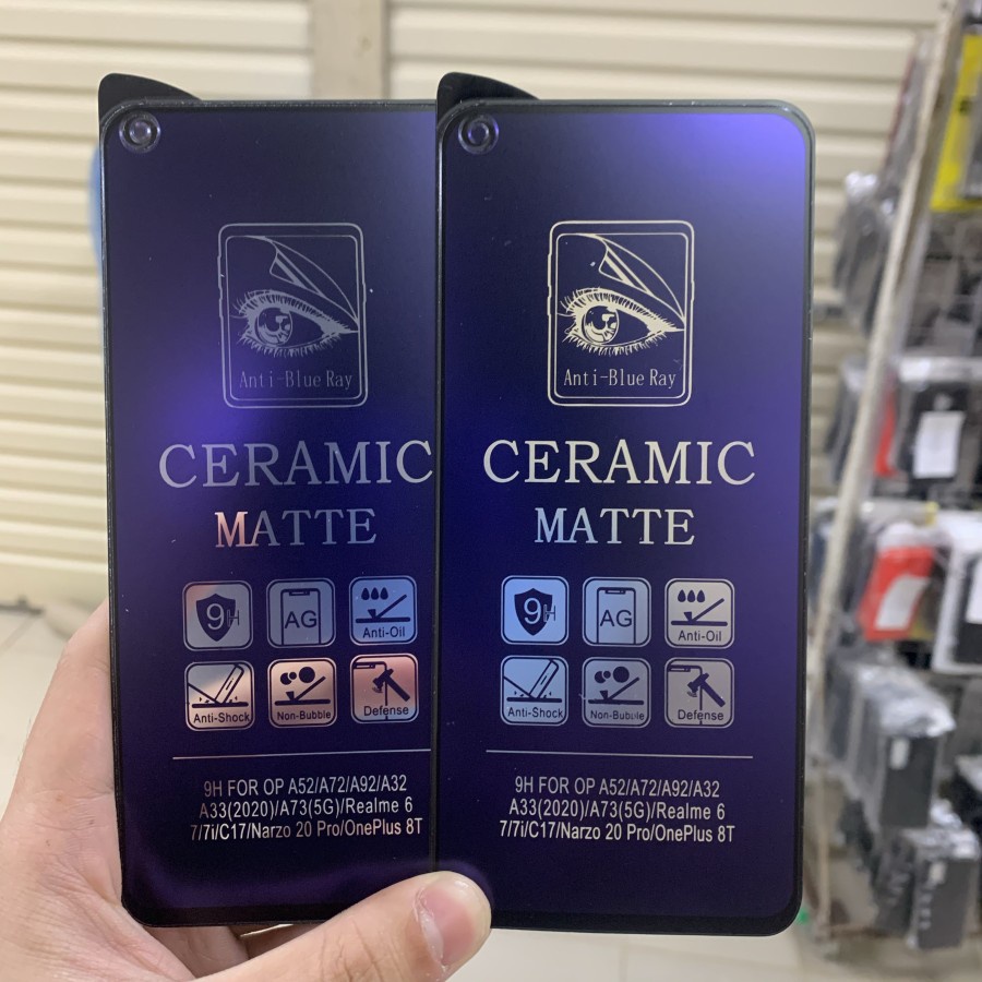 REALME 6 6 PRO REALME 5 5i 5 PRO ANTI GORES CERAMIC LENTUR BLUE LIGHT ANTI RADIASI MATTE PELINDUNG LAYAR SCREEN GUARD ANTI PECAH BUKAN KACA TEMPRED