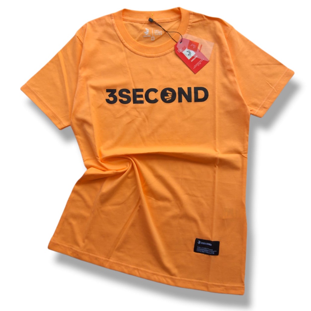 BAJU KAOS TSHIRT DISTRO LENGAN PENDEK CEWEK 3SECOND  THREE SECOND 3SCO WANITA ORIGINAL MURAH