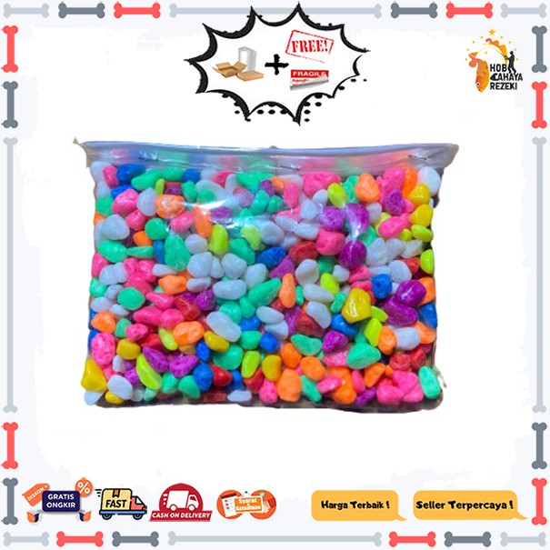 Batu Warna Warni Taiwan Batu Hias - Batu Hiasan Aquarium Taiwan 500gr