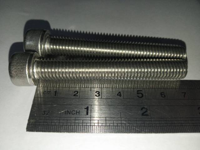 Baut L M10 x 75 (7.5cm)stainless 304